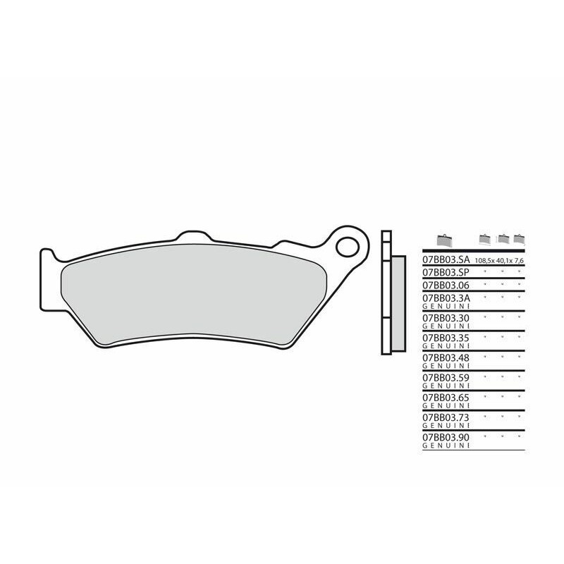 Pastillas de freno sinterizadas Brembo 07BB0390 - motoscamaralweb.com Pastillas de freno sinterizadas Brembo 07BB0390 - motoscamaralweb.com