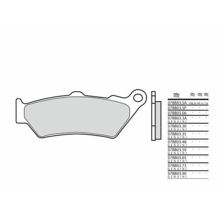 Pastillas de freno sinterizadas Brembo 07BB0390 - motoscamaralweb.com
