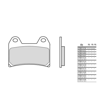 Pastillas de freno sinterizadas Brembo 07BB19LA - motoscamaralweb.com