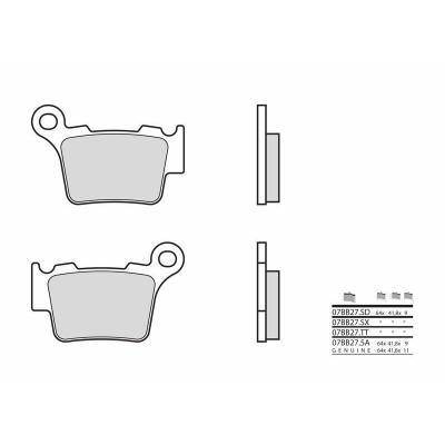 Pastillas de freno sinterizadas Brembo 07BB275A - motoscamaralweb.com