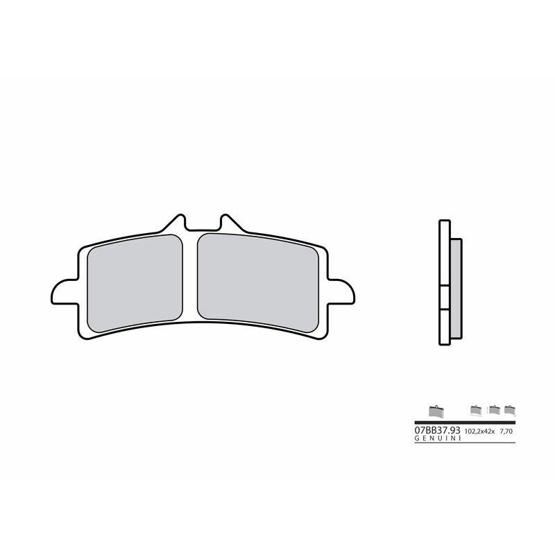 Pastillas de freno sinterizadas Brembo 07BB3793 - motoscamaralweb.com Pastillas de freno sinterizadas Brembo 07BB3793 - motoscamaralweb.com