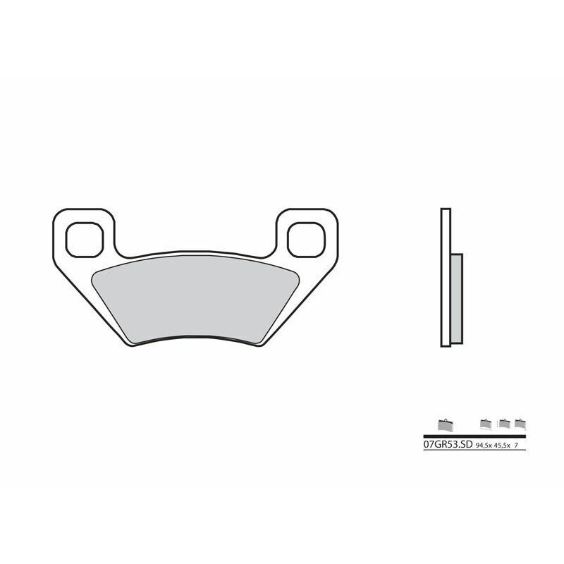 Pastillas de freno sinterizadas Brembo 07GR53SD - motoscamaralweb.com Pastillas de freno sinterizadas Brembo 07GR53SD - motoscamaralweb.com