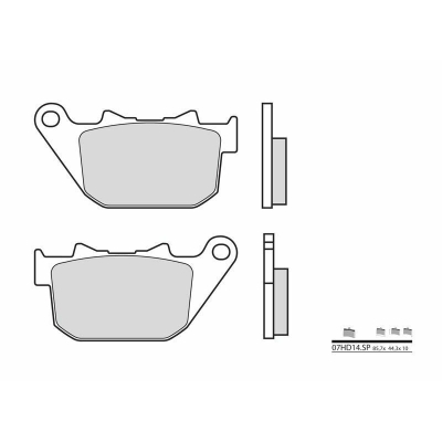 Pastillas de freno sinterizadas Brembo 07HD14SP - motoscamaralweb.com