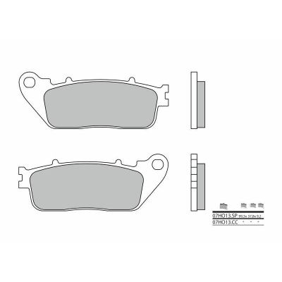 Pastillas de freno orgánicas Brembo 07HO13CC - motoscamaralweb.com