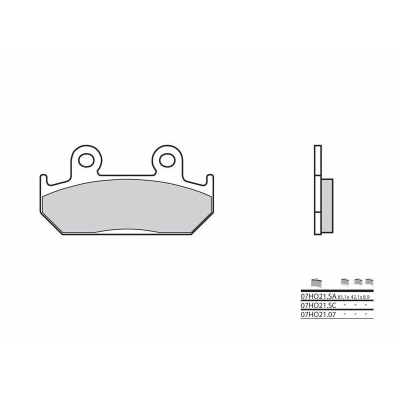 Pastillas de freno sinterizadas Brembo 07HO21SA - motoscamaralweb.com