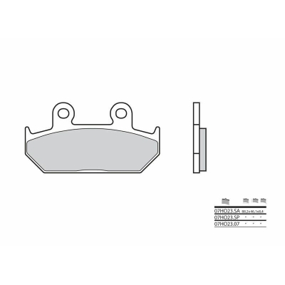Pastillas de freno sinterizadas Brembo 07HO23SA - motoscamaralweb.com