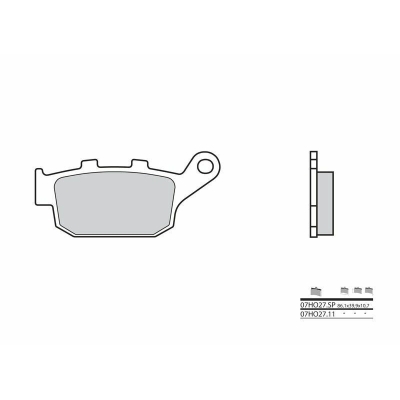 Pastillas de freno sinterizadas Brembo 07HO27SP - motoscamaralweb.com