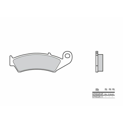 Pastillas de freno sinterizadas Brembo 07HO29SP - motoscamaralweb.com