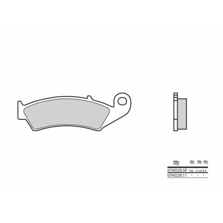 Pastillas de freno sinterizadas Brembo 07HO29SP - motoscamaralweb.com