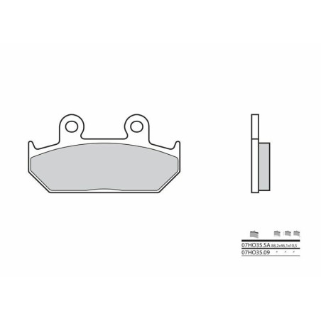 Pastillas de freno sinterizadas Brembo 07HO35SA - motoscamaralweb.com