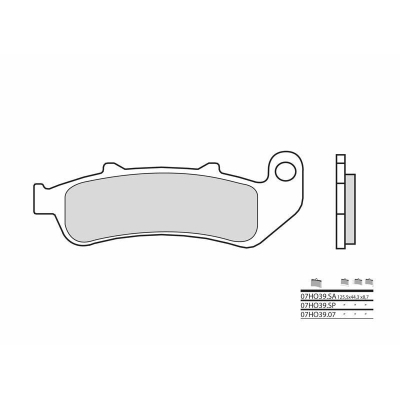 Pastillas de freno sinterizadas Brembo 07HO39SA - motoscamaralweb.com
