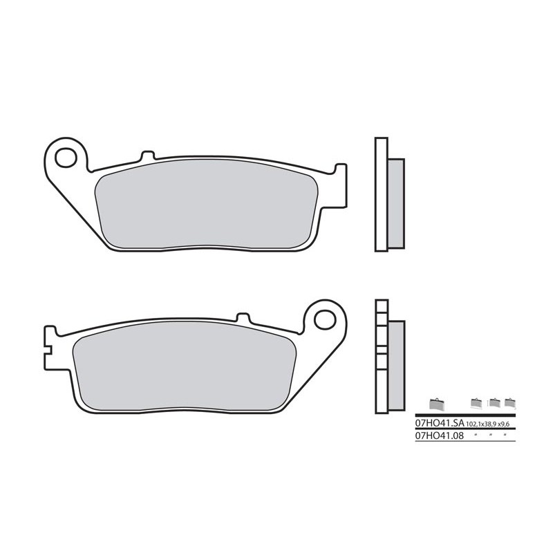 Pastillas de freno sinterizadas Brembo 07HO41LA - motoscamaralweb.com Pastillas de freno sinterizadas Brembo 07HO41LA - motoscamaralweb.com