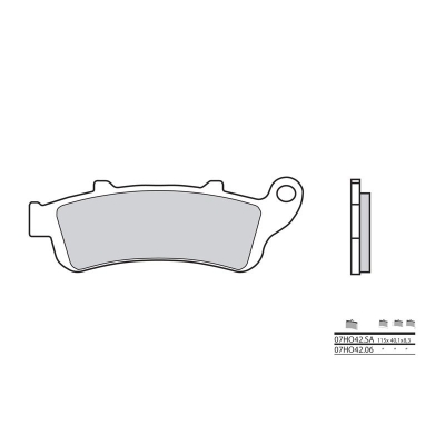 Pastillas de freno sinterizadas Brembo 07HO42LA - motoscamaralweb.com