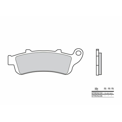 Pastillas de freno sinterizadas Brembo 07HO42SA - motoscamaralweb.com