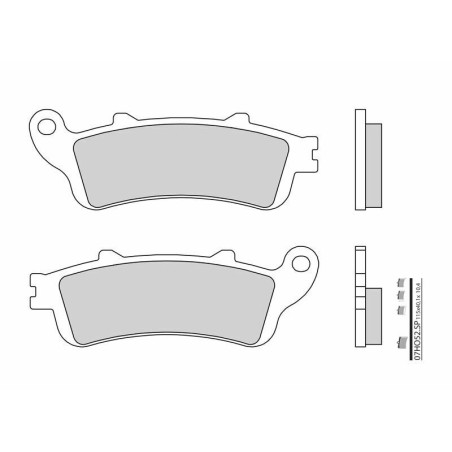 Pastillas de freno sinterizadas Brembo 07HO52SP - motoscamaralweb.com