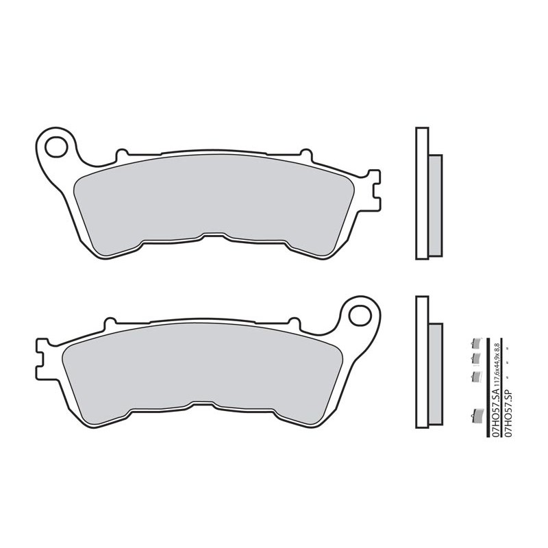 Pastillas de freno sinterizadas Brembo 07HO57LA - motoscamaralweb.com Pastillas de freno sinterizadas Brembo 07HO57LA - motoscamaralweb.com