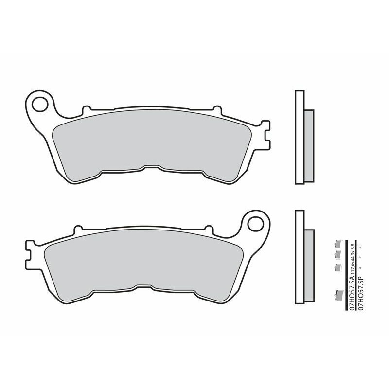 Pastillas de freno sinterizadas Brembo 07HO57SA - motoscamaralweb.com Pastillas de freno sinterizadas Brembo 07HO57SA - motoscamaralweb.com