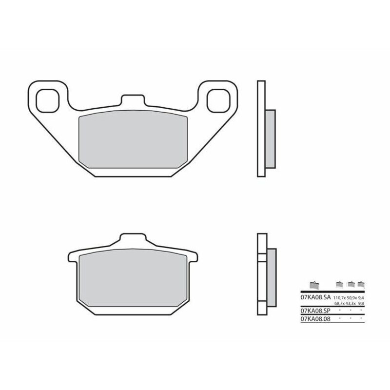 Pastillas de freno orgánicas Brembo 07KA0808 - motoscamaralweb.com Pastillas de freno orgánicas Brembo 07KA0808 - motoscamaralweb.com