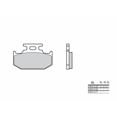 Pastillas de freno sinterizadas Brembo 07KA12SD - motoscamaralweb.com