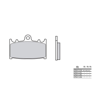 Pastillas de freno sinterizadas Brembo 07KA13LA - motoscamaralweb.com