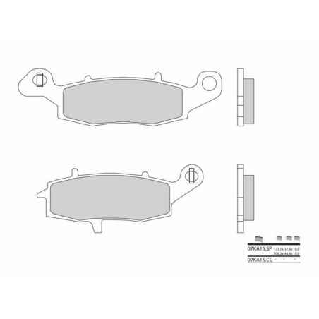 Pastillas de freno sinterizadas Brembo 07KA15SP - motoscamaralweb.com