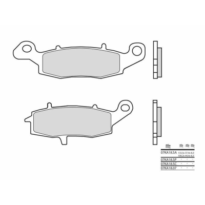 Pastillas de freno sinterizadas Brembo 07KA18SP - motoscamaralweb.com