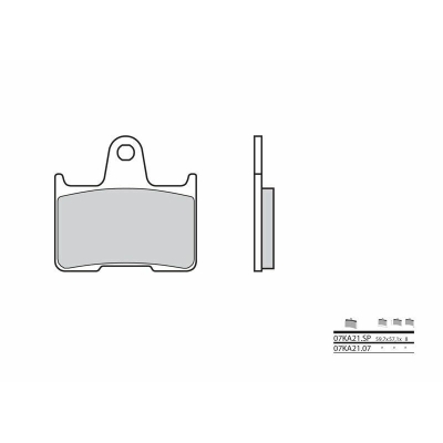 Pastillas de freno orgánicas Brembo 07KA2107 - motoscamaralweb.com