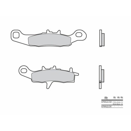 Pastillas de freno sinterizadas Brembo 07KA22SD - motoscamaralweb.com