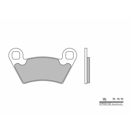 Pastillas de freno sinterizadas Brembo 07PO07SD - motoscamaralweb.com