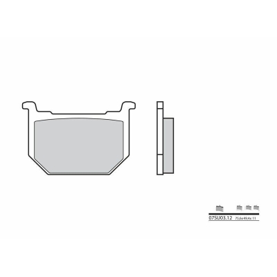 Pastillas de freno orgánicas Brembo 07SU0312 - motoscamaralweb.com
