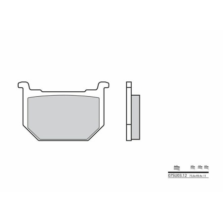 Pastillas de freno orgánicas Brembo 07SU0312 - motoscamaralweb.com