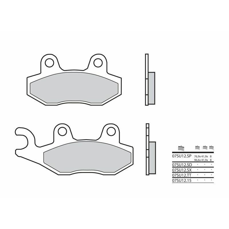 Pastillas de freno sinterizadas Brembo 07SU12SX - motoscamaralweb.com Pastillas de freno sinterizadas Brembo 07SU12SX - motoscamaralweb.com
