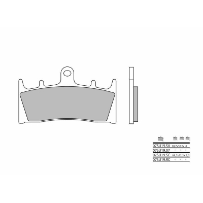 Pastillas de freno orgánicas Brembo 07SU1907 - motoscamaralweb.com