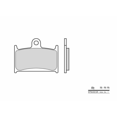 Pastillas de freno sinterizadas Brembo 07SU22SA - motoscamaralweb.com