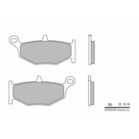 Pastillas de freno sinterizadas Brembo 07SU32SP - motoscamaralweb.com