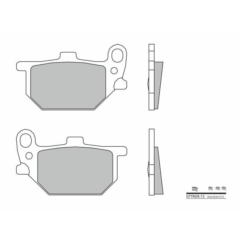 Pastillas de freno orgánicas Brembo 07YA0413 - motoscamaralweb.com Pastillas de freno orgánicas Brembo 07YA0413 - motoscamaralweb.com