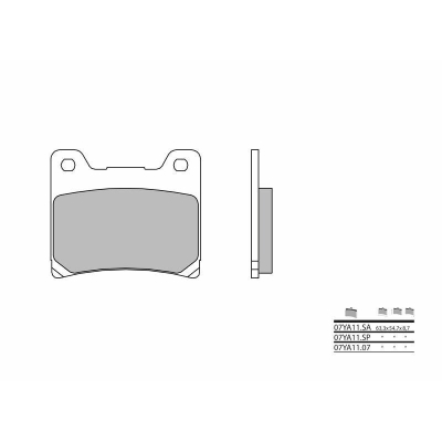 Pastillas de freno orgánicas Brembo 07YA1107 - motoscamaralweb.com