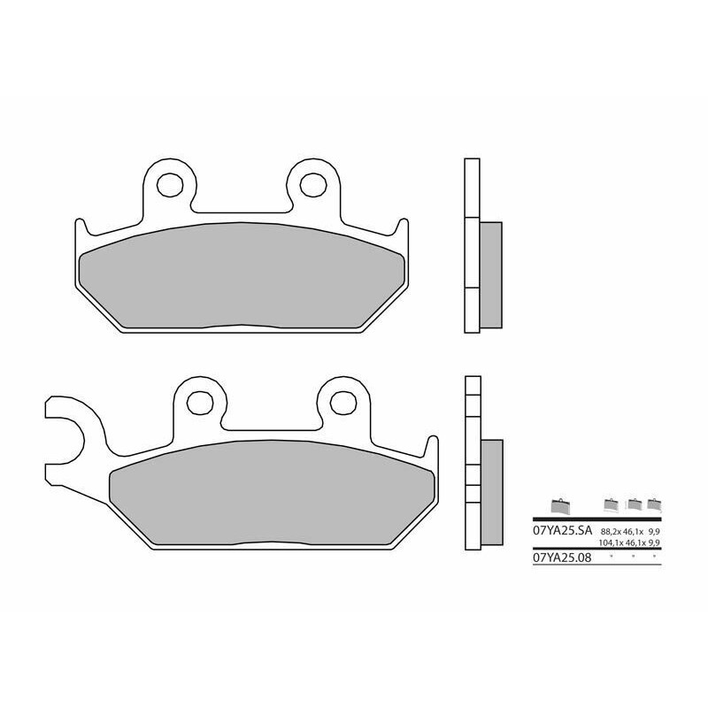 Pastillas de freno sinterizadas Brembo 07YA25SA - motoscamaralweb.com Pastillas de freno sinterizadas Brembo 07YA25SA - motoscamaralweb.com