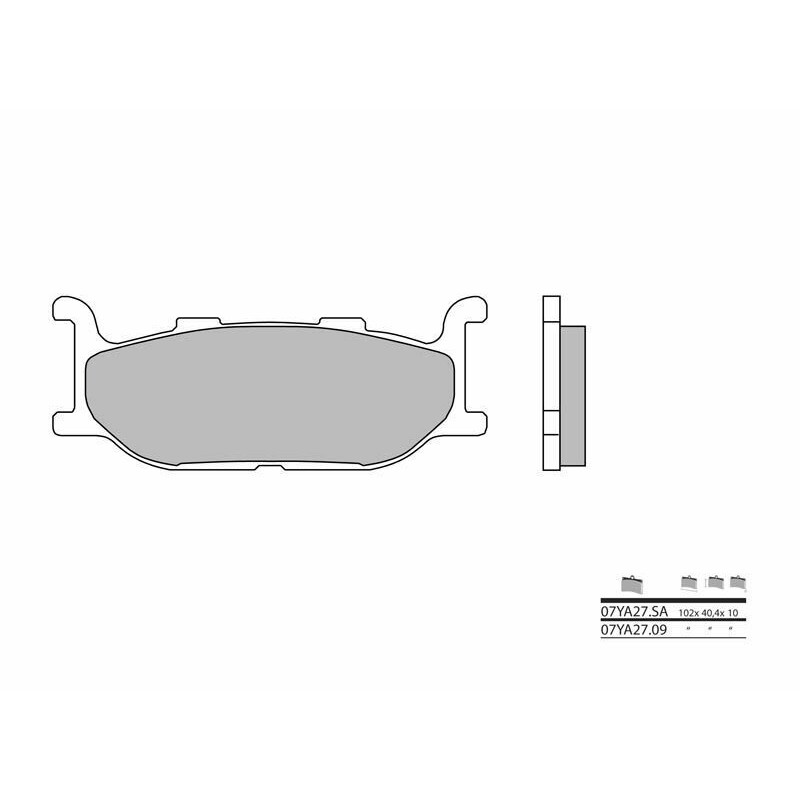 Pastillas de freno sinterizadas Brembo 07YA27SA - motoscamaralweb.com Pastillas de freno sinterizadas Brembo 07YA27SA - motoscamaralweb.com