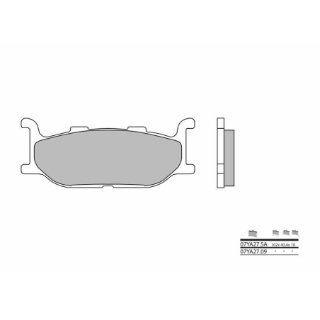 Pastillas de freno sinterizadas Brembo 07YA27SA - motoscamaralweb.com