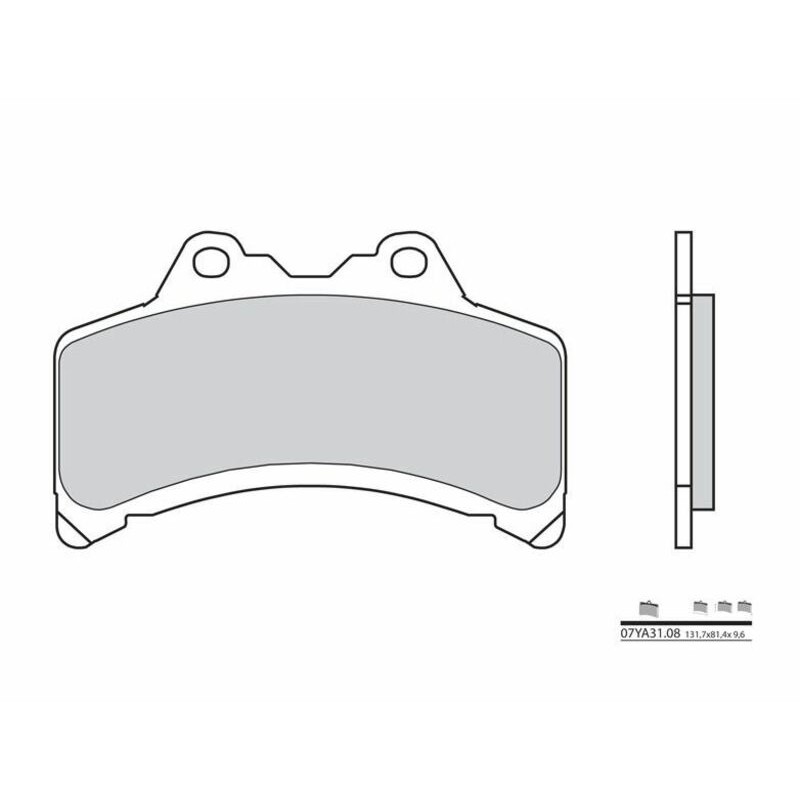 Pastillas de freno orgánicas Brembo 07YA3108 - motoscamaralweb.com
