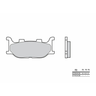 Pastillas de freno sinterizadas Brembo 07YA34SA - motoscamaralweb.com