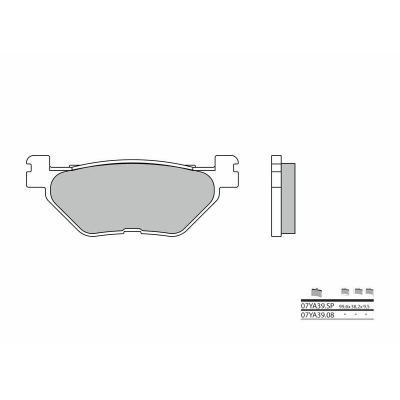Pastillas de freno sinterizadas Brembo 07YA39SP - motoscamaralweb.com