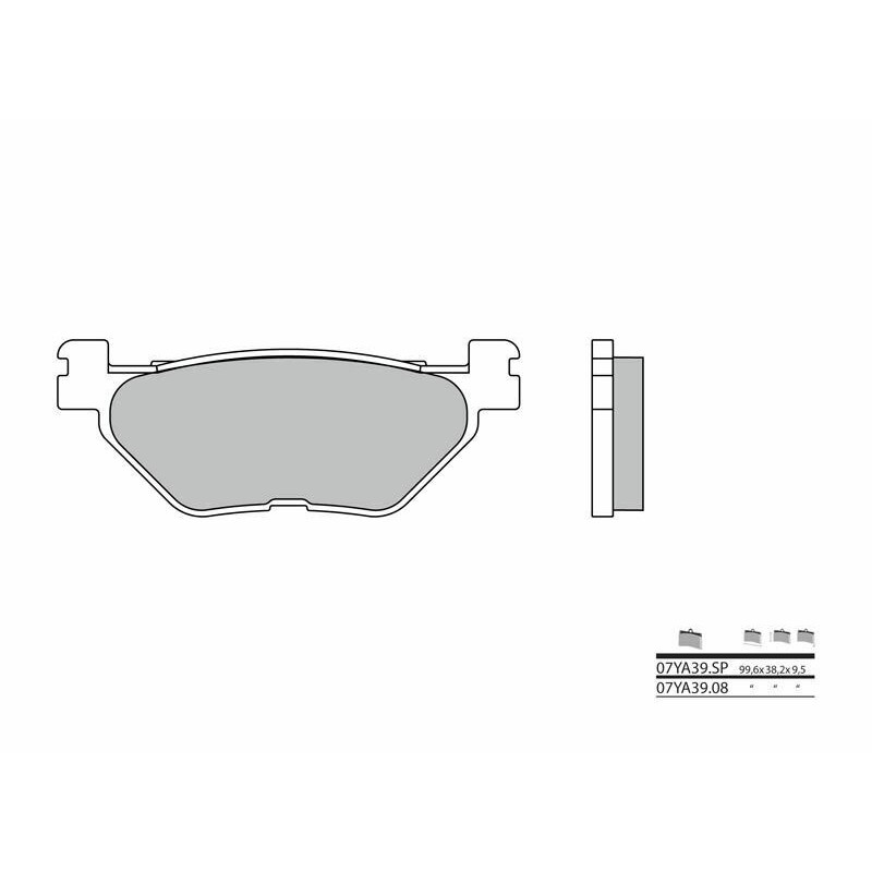 Pastillas de freno sinterizadas Brembo 07YA39SP - motoscamaralweb.com Pastillas de freno sinterizadas Brembo 07YA39SP - motoscamaralweb.com