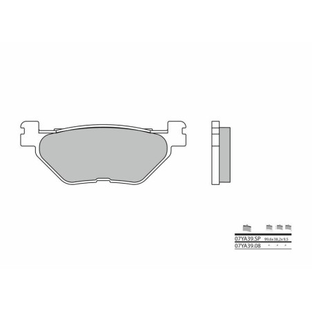 Pastillas de freno sinterizadas Brembo 07YA39SP - motoscamaralweb.com