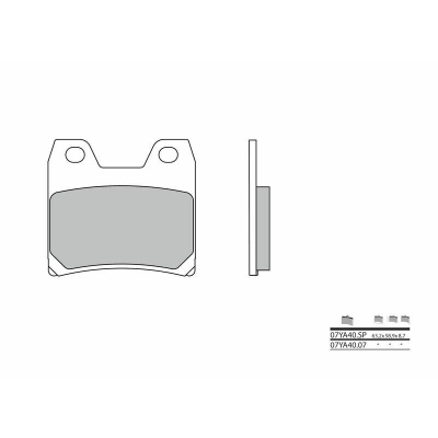 Pastillas de freno sinterizadas Brembo 07YA40SP - motoscamaralweb.com