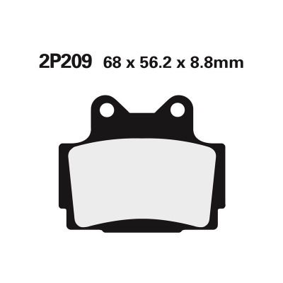 Juego pastillas de freno NISSIN 2P209NS Tra. TZR125/250 - motoscamaralweb.com