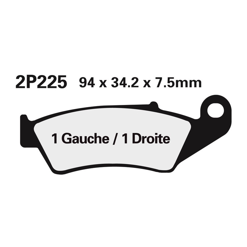 Juego pastillas de freno NISSIN 2P225GS Del. XL600V 97-99 - motoscamaralweb.com Juego pastillas de freno NISSIN 2P225GS Del. XL600V 97-99 - motoscamaralweb.com