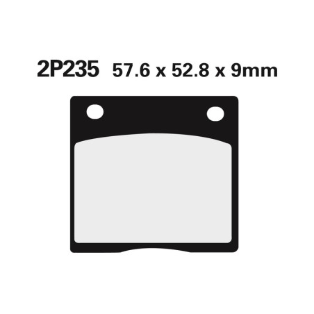 Juego pastillas de freno NISSIN 2P235NS Del. GSX750F 89-97 - motoscamaralweb.com