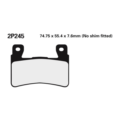 Juego pastillas de freno NISSIN 2P245NS Del. CBR600F/RR 99-03 - motoscamaralweb.com